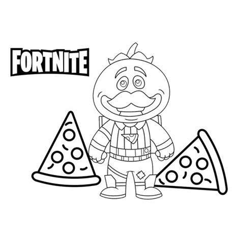 tomato head fortnite coloring page    coloring pages