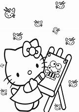 Kitty Hello Coloring Pages Printable Kids Colouring Sheets Adult Clipartbest Definition Wallpapers High Girls Comments Coloringhome Print sketch template