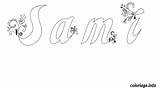 Sami Amin Prenom Colorier Imprimé sketch template