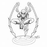 Spider Spiderman Clipartmag Homecoming Avengers sketch template