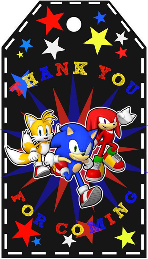 sonic party printables