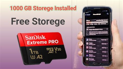 gb sd card installed  phone tb storege installed youtube