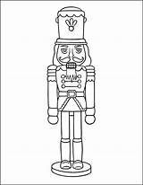 Nutcracker Coloring Christmas Pages sketch template