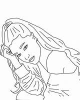 Ariana Coloring Colorare Disegni Arianna Raskrasil Elegante Xcolorings sketch template