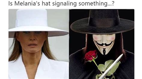 Netizens Find Stinking Similarity Between Melania Trump’s White Hat And
