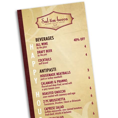 waterproof restaurant menus  bar menus printing