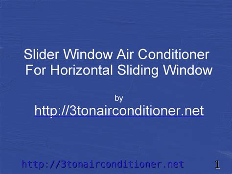 slider window air conditioner   sherman issuu