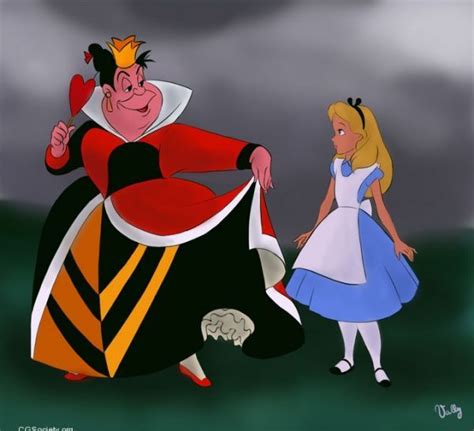 the queen of hearts and alice ~ alice in wonderland 1951 alice in