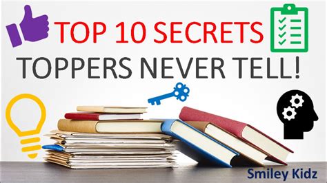 secret study tips top  secret tips toppers   atsmileykidztime youtube