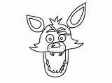 Fnaf Foxy 101coloring Naf Freddy sketch template