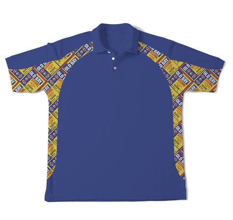 flat  bay  side pattern blue polo route  apparel