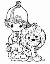 Precious Moments Coloring Pages Printable Lion Animals Praying Christian Kids Books Boy Print Sheets Cartoon Easter Popular Color Adult Getdrawings sketch template