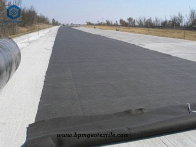 black  woven polypropylene fabric  road construction  thailand geotextile geotextile