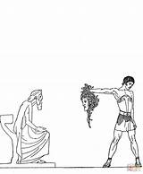 Perseus Designlooter Drew Gorgon Medusa Perseo sketch template