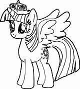 Pony Little Twilight Sparkle Coloring Pages Fluttershy Princess Colouring Hey Fun Kids sketch template