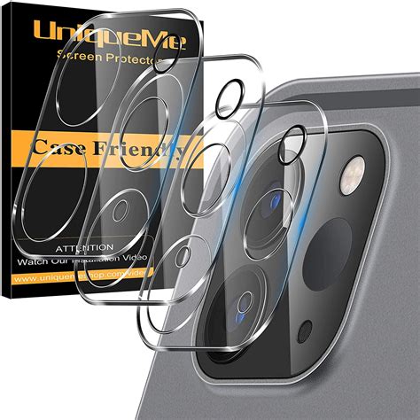 pack uniqueme camera lens protector  ipad pro screen protector easy installation