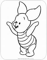 Baby Piglet Coloring Pooh Pages Disneyclips Pdf Cheering sketch template
