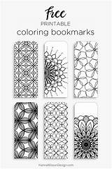 Bookmarks Coloring Color Printable Bookmark Print sketch template