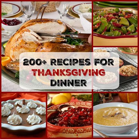 easy thanksgiving menu 200 recipes for thanksgiving dinner