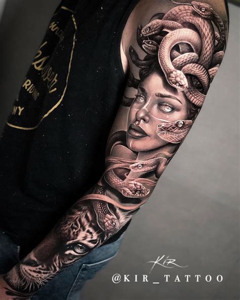 Realistic Medusa Tattoo Sleeve Best Tattoo Ideas