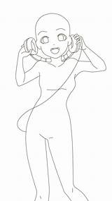 Anime Drawing Base Manga Poses Girl Desenho Reference Body Desenhos Drawings Sketches Desenhar Bases Easy Do sketch template