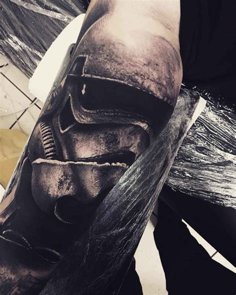 Black And Grey Stormtrooper Tattoo Best Tattoo Ideas Gallery