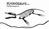 Coloring Kronosaurus Pages Dinosaurs Dinosaur Prehistoric Pliosaur Template Drawing Ocean Skeleton sketch template