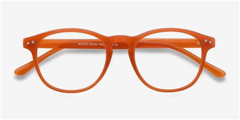 Instant Crush Round Orange Frame Eyeglasses Eyebuydirect