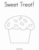 Coloring Sweet Treat Cupcake Cupcakes Print Twistynoodle Valentines Valentine Birthday Happy Built California Usa Noodle Favorites Login Add Ll Tracing sketch template
