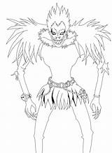 Ryuk Lineart Deviantart sketch template