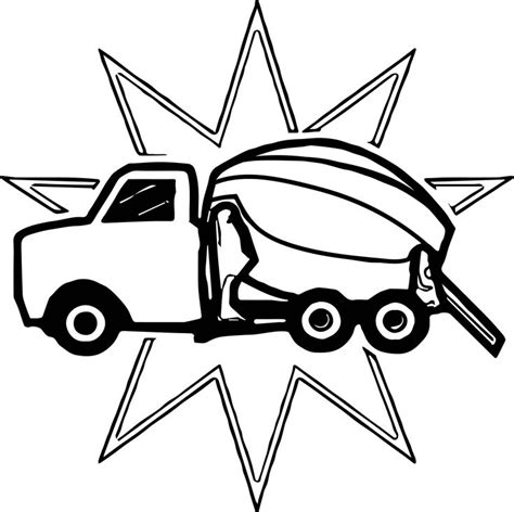 nice cement truck prize coloring page cement truck coloring pages