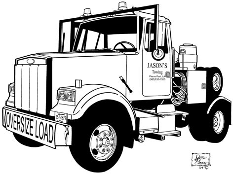 tow trucks coloring pages coloring home