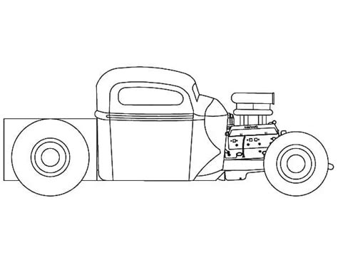 easy hot rod coloring pages coloring cool