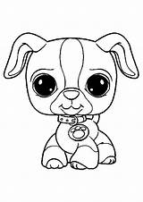 Pet Littlest Mewarnai Anjing sketch template