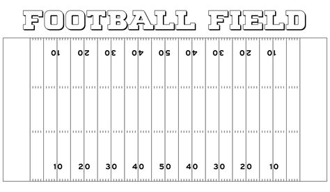 printable football field images   finder