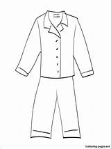 Pages Pyjamas Coloring Color Clothing Printable Clothes Penciling Interested Others Web Site sketch template