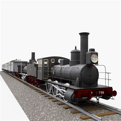 steam locomotive type  series gvd turbosquid