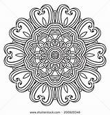 Doily Coloring sketch template