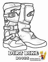 Coloring Pages Dirt Bike Helmet Boots Kids Motocross Rider Color Drawing Rough Colouring Getcolorings Sheets Motorcycle Printable Draw Choose Board sketch template