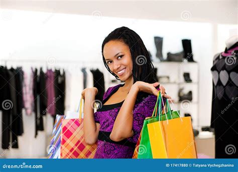 women  packages shopping stock photo image  beauty casual