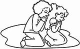 Prayer Coloring Lords Doing Children Two Praying Child Clipartmag Drawing sketch template