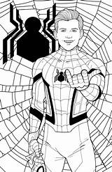 Jamiefayx Marvel Drawing Aranha Ausmalbilder Spiders Venom Mysterio Mcu Lineart sketch template