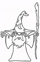 Coloring Pages Wizard Printable Old Gnomes Color Para Colorear Wizards Adults Colouring Gnome Drawing Sheets sketch template