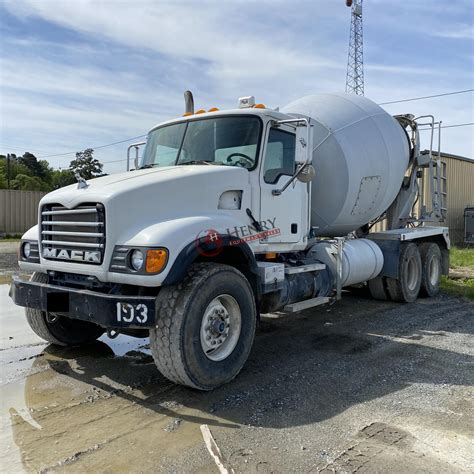 mack cv granite concrete mixer truck  henry equipment