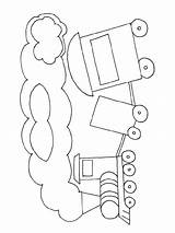 Coloring Train Pages Caboose Library Clipart Popular Coloringhome Line sketch template