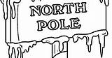 Pole North Sign Pages Coloring Signs sketch template