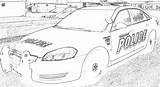 Police Pages Coloring Car Colouring Cars Printable Real Library Clipart sketch template