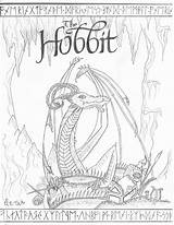 Hobbit Smaug Tolkien Jerri Lindley Everfreecoloring sketch template
