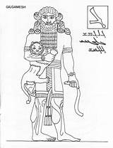 Gilgamesh Mesopotamia Coloring Colorare Disegni Storia Epopeya Civilizations Hammurabi Piramidi Blogodisea Idee Myths Babilonesi Antica Bambini Babylon Egiziane Ziqqurat sketch template