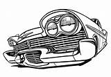 Plymouth Fury Cadillac 1959 sketch template